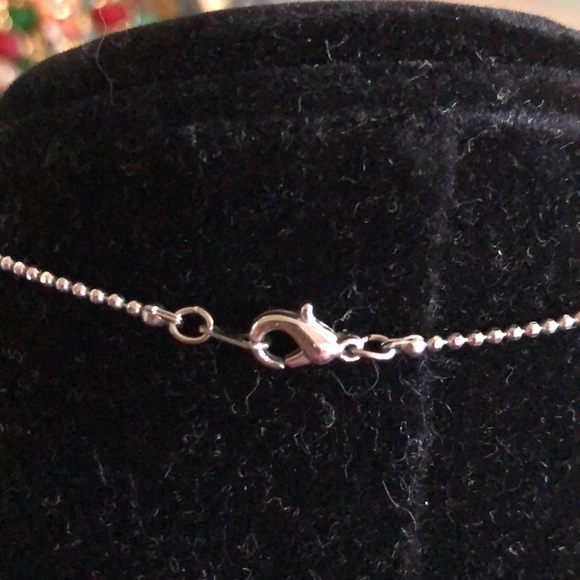 AB Crown On Tiny Silver Beaded Chain - Picture 4 of 4